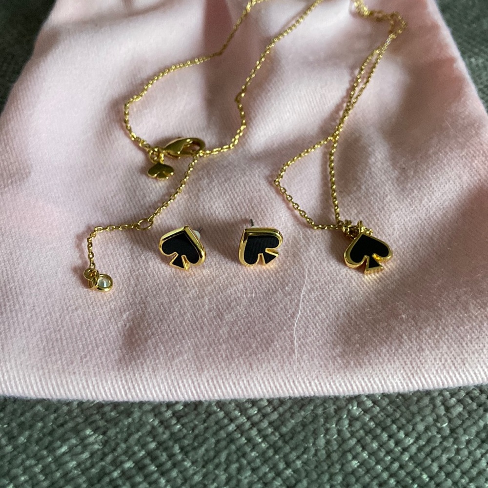 Kate spade matching earrings and necklace